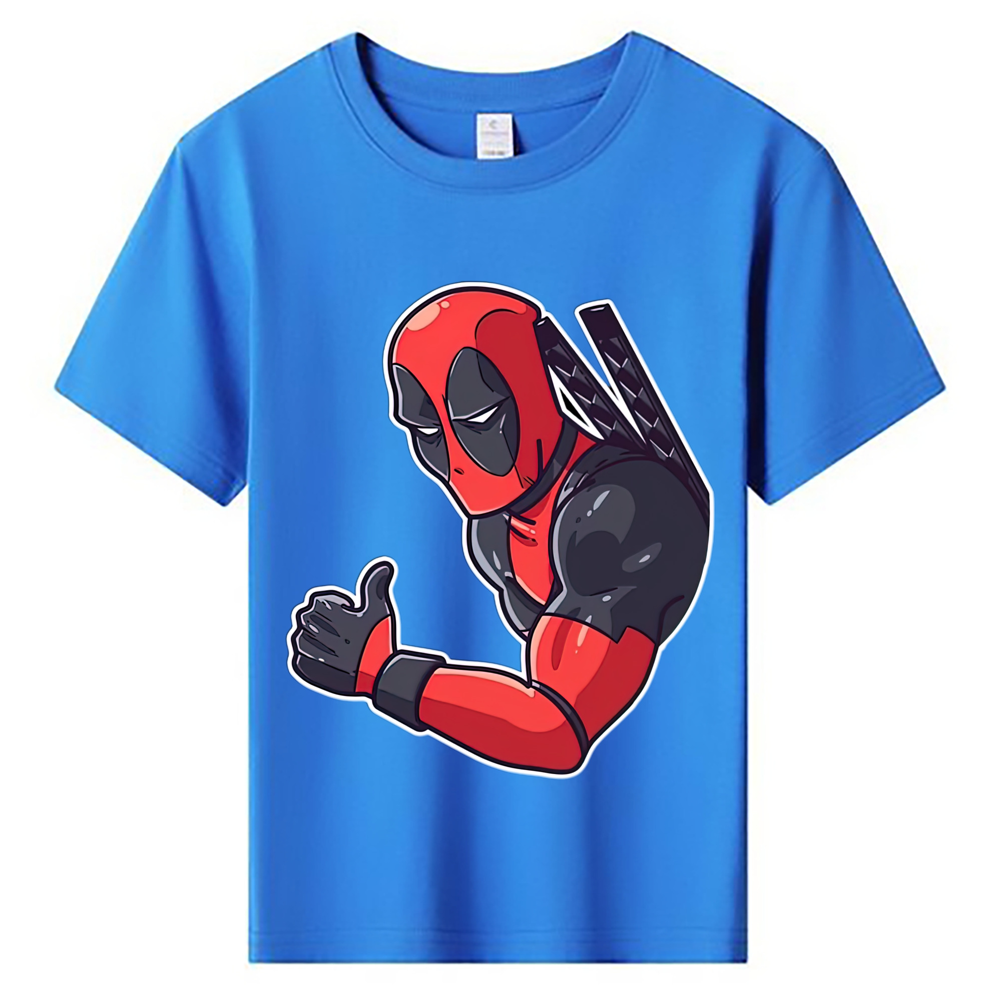 （画像用） Deadpool デッドプール 綿100％キッズTシャツ（フロントプリント）